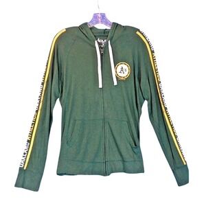 Oakland A's Athletics Green Hoodie Men's XL G-III Game Changer Raglan Full-Zip